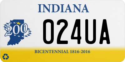 IN license plate 024UA