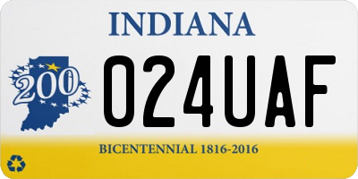 IN license plate 024UAF