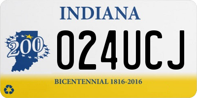 IN license plate 024UCJ