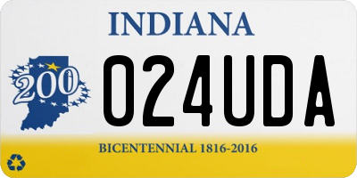 IN license plate 024UDA