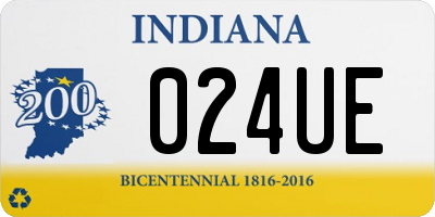 IN license plate 024UE