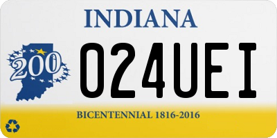 IN license plate 024UEI