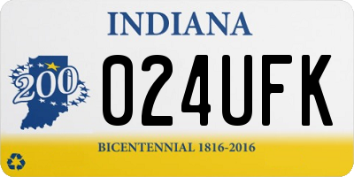 IN license plate 024UFK