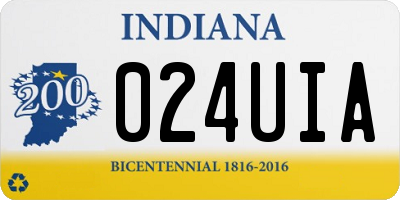 IN license plate 024UIA