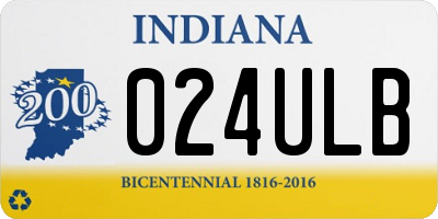 IN license plate 024ULB