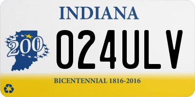 IN license plate 024ULV