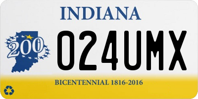 IN license plate 024UMX