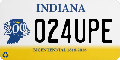 IN license plate 024UPE