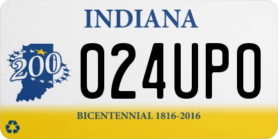 IN license plate 024UPO