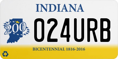 IN license plate 024URB