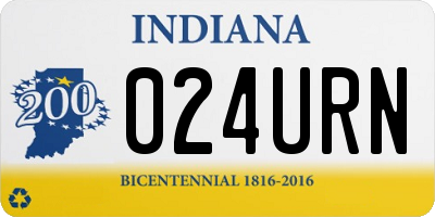 IN license plate 024URN