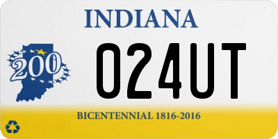 IN license plate 024UT