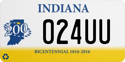 IN license plate 024UU