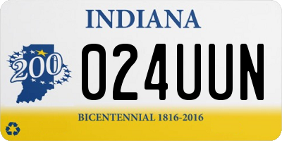 IN license plate 024UUN