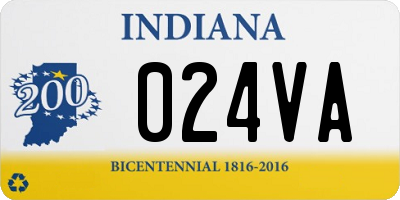 IN license plate 024VA