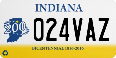 IN license plate 024VAZ