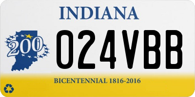 IN license plate 024VBB