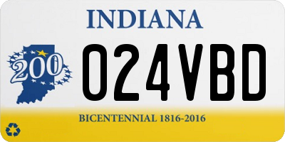 IN license plate 024VBD