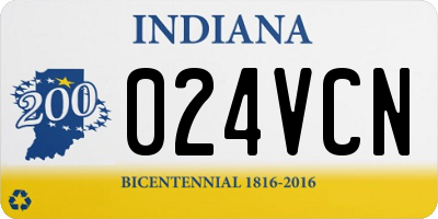 IN license plate 024VCN