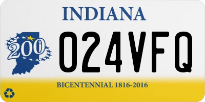 IN license plate 024VFQ