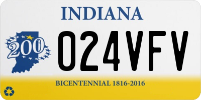 IN license plate 024VFV
