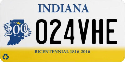 IN license plate 024VHE