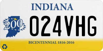 IN license plate 024VHG