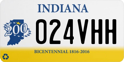IN license plate 024VHH