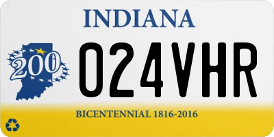 IN license plate 024VHR