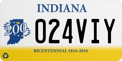 IN license plate 024VIY