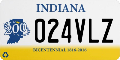 IN license plate 024VLZ