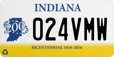 IN license plate 024VMW