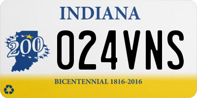 IN license plate 024VNS