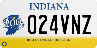 IN license plate 024VNZ
