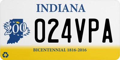 IN license plate 024VPA