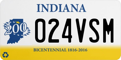IN license plate 024VSM