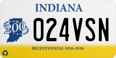 IN license plate 024VSN