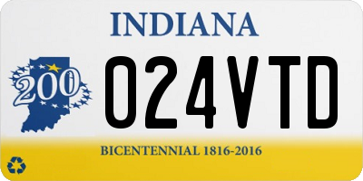 IN license plate 024VTD