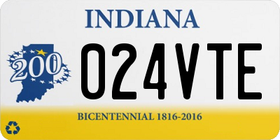 IN license plate 024VTE