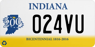 IN license plate 024VU