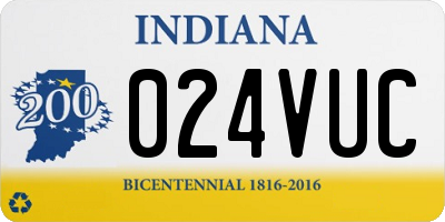 IN license plate 024VUC