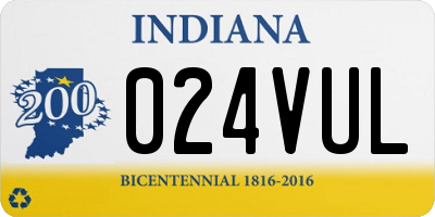IN license plate 024VUL