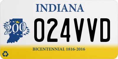 IN license plate 024VVD