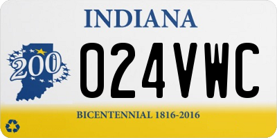 IN license plate 024VWC
