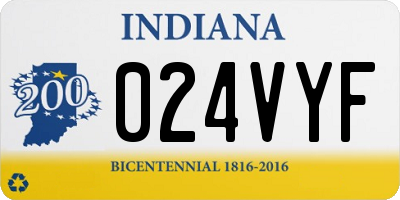 IN license plate 024VYF
