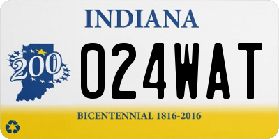 IN license plate 024WAT