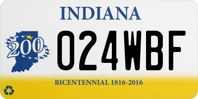 IN license plate 024WBF