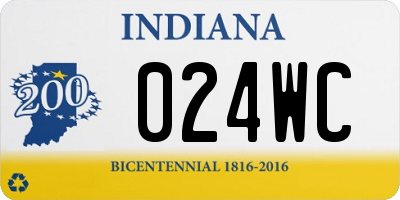 IN license plate 024WC