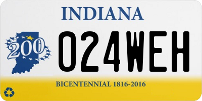 IN license plate 024WEH