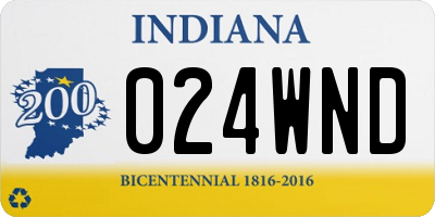 IN license plate 024WND